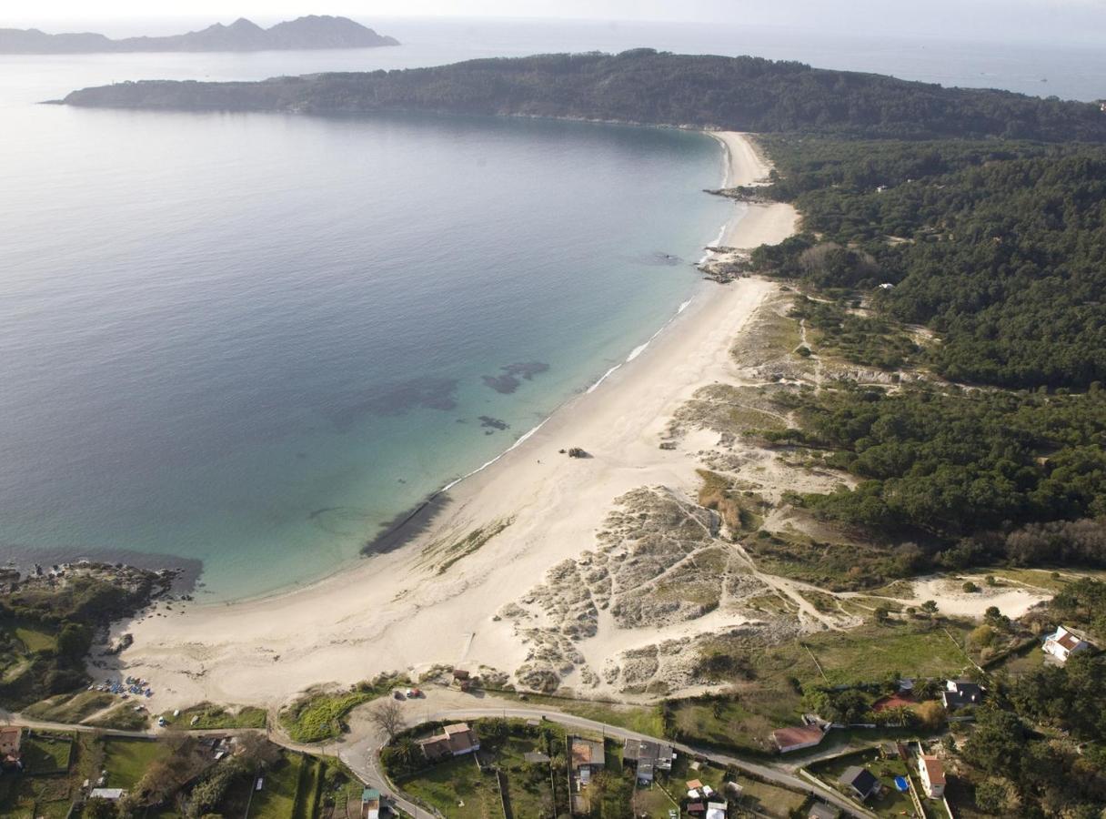 Cabana Rustica En Plena Naturaleza En Playa De Nerga, Ria De Vigo, Hio Extérieur photo